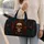 Gothic Skull With Crimson Flowers Getaway Gift for Halloween Lovers Quilted Weekend Bag - 2