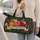Mother's Day Floral Bouquet Emerald Green Spring Gift for Moms and Flower Garden Lovers Quilted Weekend Bag - 2