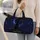 Midnight Black Cat Crescent Moon Celestial Travel Gift for Cat Lovers Quilted Weekend Bag - 2
