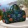 Dragonfly Garden Travel Gift For Nature Lovers And Getaway Adventures Quilted Weekend Bag - 5