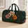 Midnight Teal Lily Bouquet With Ivory Coral And Golden Blooms For Garden Travel Lovers Quilted Weekend Bag - 1