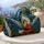Majestic Winged Fox Fantasy Travel Companion Unique Gift for Nature Lovers Quilted Weekend Bag - 5