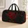 Rose Heart Valentine Getaway Gift For Romantic Garden Lovers Women Quilted Weekend Bag - 1