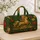 Golden Galloping Horse Lucky Coin Emerald Prosperity Gift for Lunar New Year Celebrations Quilted Weekend Bag - 4