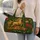 Golden Galloping Horse Lucky Coin Emerald Prosperity Gift for Lunar New Year Celebrations Quilted Weekend Bag - 2