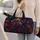 Colorful Floral Cat Travel Gift For Boho Cat Lovers And Weekend Getaways Quilted Weekend Bag - 2