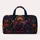 Colorful Floral Cat Travel Gift For Boho Cat Lovers And Weekend Getaways Quilted Weekend Bag - 6