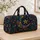 Floral Crescent Moon And Star For Travel, Overnight Trips And Gifts Quilted Weekend Bag - 4