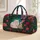 White Cat Teacup Floral Garden For Tea Lovers And Cottagecore Getaways And Travel Quilted Weekend Bag - 1