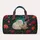 White Cat Teacup Floral Garden For Tea Lovers And Cottagecore Getaways And Travel Quilted Weekend Bag - 6