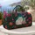 White Cat Teacup Floral Garden For Tea Lovers And Cottagecore Getaways And Travel Quilted Weekend Bag - 5