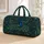 Opulent Peacock With Jewel Feather Fans For Overnight Travel, Getaways And Gift Giving Quilted Weekend Bag - 1