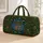 Floral Blue Owl Overnight Travel Gift For Nature Lovers And Folk Art Enthusiasts Quilted Weekend Bag - 1