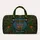 Floral Blue Owl Overnight Travel Gift For Nature Lovers And Folk Art Enthusiasts Quilted Weekend Bag - 6