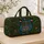 Floral Blue Owl Overnight Travel Gift For Nature Lovers And Folk Art Enthusiasts Quilted Weekend Bag - 4