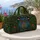 Floral Blue Owl Overnight Travel Gift For Nature Lovers And Folk Art Enthusiasts Quilted Weekend Bag - 5