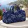 Cobalt Blue Porcelain Dragonfly And Peony Chinoiserie Getaway Gift For Collectors Quilted Weekend Bag - 5