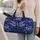Cobalt Blue Porcelain Dragonfly And Peony Chinoiserie Getaway Gift For Collectors Quilted Weekend Bag - 2