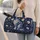 Blue And White Cat Floral Vines For Travel And Daily Gifts To Cat Lovers Quilted Weekend Bag - 2