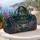 Winter Christmas Botanical Wreath And Snowy Forest For Holiday Travel And Gift Giving Quilted Weekend Bag - 5