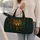 Roaring Jaguar Teal Jungle Travel Accessory Gift For Wildlife Lovers With Your Name Quilted Weekend Bag - 2