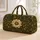 Vintage Ivory Flower And Gold Vines For Elegant Getaways And Overnight Travel Style Quilted Weekend Bag - 1