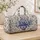 Blue And White Chinoiserie Floral Urn For Heritage Travel Decor And Botanical Lovers Quilted Weekend Bag - 4