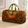 Pumpkin And Autumn Leaves Fall Travel Companion For Thanksgiving Hosts Quilted Weekend Bag - 1