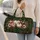 White Pumpkin And Autumn Floral Harvest Travel Essential For Thanksgiving Getaways Quilted Weekend Bag - 2