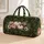 White Pumpkin And Autumn Floral Harvest Travel Essential For Thanksgiving Getaways Quilted Weekend Bag - 1