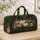 White Pumpkin And Autumn Floral Harvest Travel Essential For Thanksgiving Getaways Quilted Weekend Bag - 4