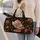 Vintage Rose Teapot And Teacup Tea Garden For Bridal Showers, Picnics And Tea Lovers Quilted Weekend Bag - 2