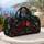 Red Cardinal And Holly Style Winter Holiday Travel Gift For Bird Lovers Quilted Weekend Bag - 5