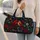 Red Cardinal And Holly Style Winter Holiday Travel Gift For Bird Lovers Quilted Weekend Bag - 2