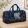 Snowy Owl Twilight Pine Forest Travel Getaway Accessory For Nature Lovers With Name Quilted Weekend Bag - 4