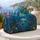 Dolphin Ocean Mosaic Art Nouveau Travel Essential for Beach Getaways and Sea Lovers Quilted Weekend Bag - 5