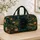Black Cat Drinking At Moonlit Lily Pond For Stylish Overnight Travel Cat Lovers Quilted Weekend Bag - 4