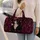 Tuxedo Cat With Rose Smoke And Moon Phases For Gothic Travel And Overnight Escapes Quilted Weekend Bag - 2