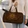 Antique Bronze Floral Medallion For Elegant Weekend Getaways And Travel Lovers Style Quilted Weekend Bag - 2