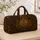 Antique Bronze Floral Medallion For Elegant Weekend Getaways And Travel Lovers Style Quilted Weekend Bag - 4