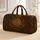 Antique Bronze Floral Medallion For Elegant Weekend Getaways And Travel Lovers Style Quilted Weekend Bag - 1