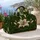 Emerald White Lily Art Nouveau Botanical Getaway Gift For Garden Lovers Quilted Weekend Bag - 5