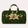 Emerald White Lily Art Nouveau Botanical Getaway Gift For Garden Lovers Quilted Weekend Bag - 6