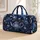 Cobalt Blue Floral Teapot Chinoiserie Tea Ceremony Getaway Gift For Tea Lovers Quilted Weekend Bag - 1