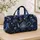 Cobalt Blue Floral Teapot Chinoiserie Tea Ceremony Getaway Gift For Tea Lovers Quilted Weekend Bag - 4