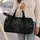Ornate Ace Of Spades Casino Filigree For Poker Nights, Travel, And Card Game Fans Quilted Weekend Bag - 2
