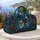 Running Siberian Husky Botanical Road Trip Getaway Gift For Dog Lovers Quilted Weekend Bag - 5