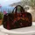 Fire Dragon Over Gothic Castle For Dark Fantasy Travel, Sleepovers, And Weekend Escapes Quilted Weekend Bag - 5