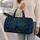 Peacock With Name For Elegant Travel, Overnight Trips And Gift Giving Quilted Weekend Bag - 2