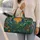 Sea Turtle Stained Glass Ocean Sunset Boho Getaway Gift For Coastal Beach Travelers Quilted Weekend Bag - 2